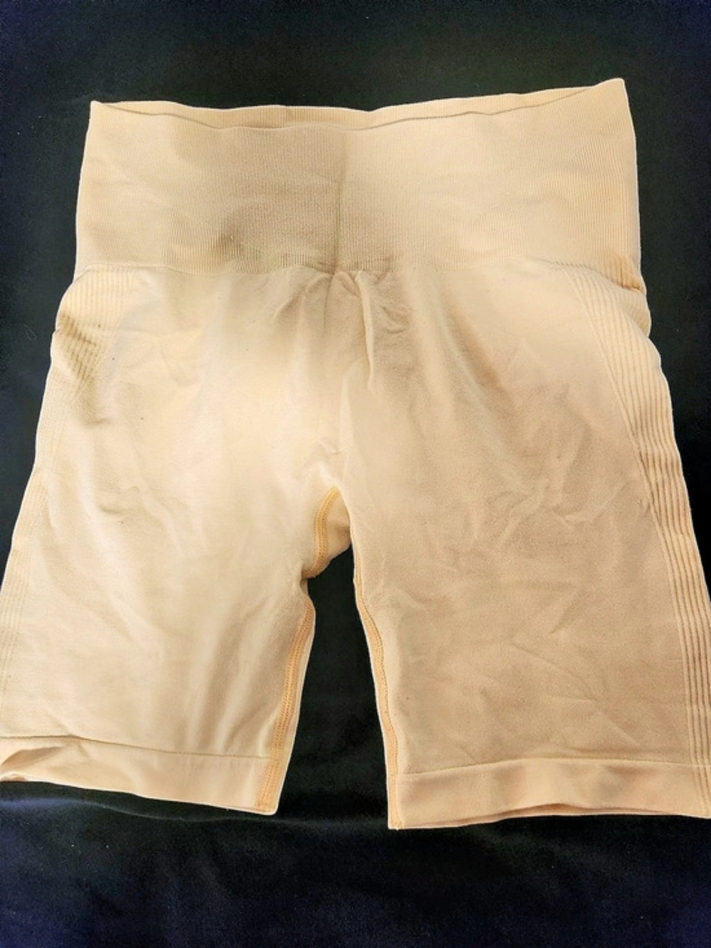 Yellow High-Waist Shapewear Shorts Scrunch Butt